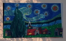 Starry Night Reimagined – A Modern Artistic Tribute
