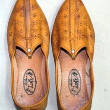 Men 100 leather jutti mojari sandal Punjabi shoe handmade slippers US size 10
