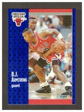 1991-92 Fleer - B.J. Armstrong #25 - Chicago Bulls - Mint
