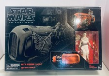 STAR WARS THE BLACK SERIES REY'S SPEEDER  JAKKU  W REY  SCAVENGER  03