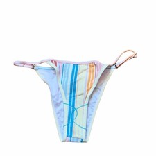 MINKPINK Striped Strapy Bikini Bottom, size Small, NWT