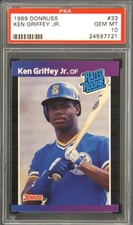 1989 Donruss #33 Ken Griffey JR. PSA 10