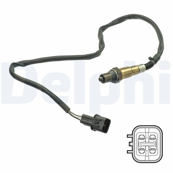 Delphi Lambdasonde Sensor Abgassteuerung ES21157-12B1 Vor Katalysator 392102B210-image