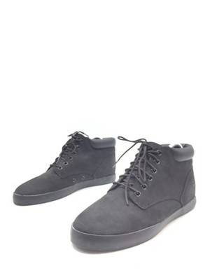 Timberland Davis Square Botín De Cuero Negro Para Mujer T.40 US.9 UK.7