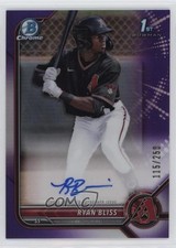 2022 Bowman Chrome Prospect Purple Refractor /250 Ryan Bliss #CPA-RB Auto 0w27