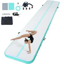 Uimoso 20FT Air Track Inflatable Training Tumbling Gymnastics Gym Mat with Pump