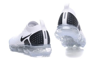 Nike VaporMax Flyknit 2 Men s Shoes Black White Full-Length Air Cushion Running