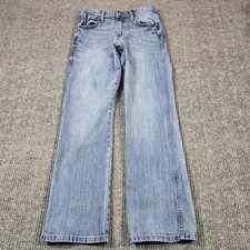 Wrangler Retro Jeans Boys 14 Relaxed Bootcut Blue Denim Adjustable Waist 25x28