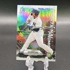 2021 Bowman Chrome Positional Promise Jasson Dominguez A01244 