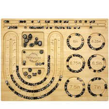 Bead Board for Jewelry Making, Bamboo Beading Board for Jewelry Bracelet Maki...