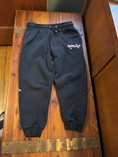 Hoodrich Black Fray Joggers Boys Medium 10-12Y Sweatpants 