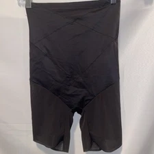 Naomi and Nicole Unbelievable Comfort Hi Waist Thigh Slimmer Size L Black