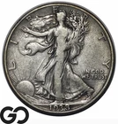 1938-D Walking Liberty Half Dollar, Better Date Denver Issue