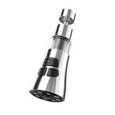 Faucet Aerator for Kitchen Sink - 360 Swivel, 3-Mode Splash-Proof ABS Faucet...