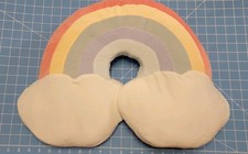 Adorable Super Plush, Super Soft, Rainbow Decorative Pillow