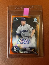 2016 Bowman Draft Pick Autographs Cal Quantrill #CDA-CQ Orange Refractor /25