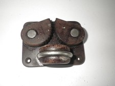 Large marine cam cleat with rope guide, tufnol. Used but good condition