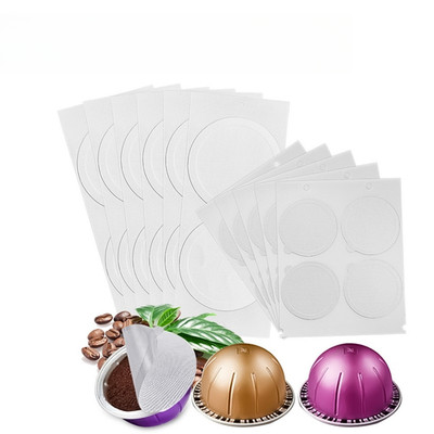 100 Pcs Coffee Aluminum Foil Lids Sealing Covers for Coffee Capsule Cup