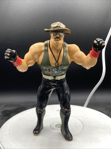1987 Hasbro GI Joe Sgt Slaughter 8 Rubber Wrestlin...