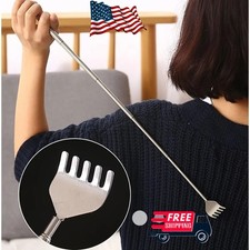 Stainless Steel Back Scratcher Extendable Telescopic Itch Relief Massager Tool