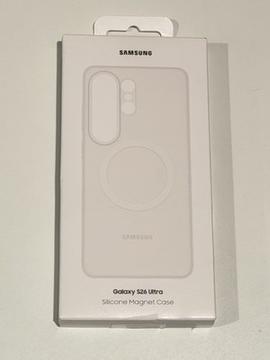 GENUINE Samsung Silicone Magnet Case Galaxy S26 Ultra EF-ES948CWEGUS White