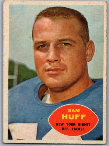 Sam Huff #80 1960 Topps card