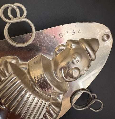Vintage Clown spielt Akkordeon Schokoladenform # 15764 ca. 3 x 5. - Bild 2 von 13