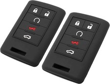 Silicone Key Fob Cover Fit for ATS CTS DTS Escalade ESV SRX STS XTS Corvette