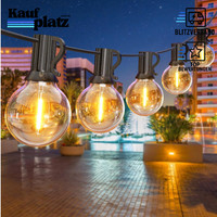 Lichterkette AußEn 18M Warmweiß 30+1 G40 GlüHbirnen IP45 Wasserdicht Garten