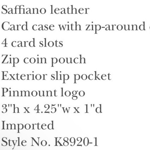 Kate Spade Morgan Zip Saffiano Leather Small Card Wallet Plum Liquor Pink NWT - Picture 5 of 11