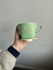Melitta 101 Keramik Vintage Kaffee Pour Over Cone Filter hellgrün 