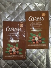 Caress Shea Butter Brown Sugar Bar Soap Exfoliating Beauty Bars 12 Bars Lot Of 2