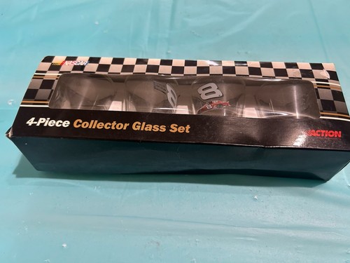 WINNERS CIRCLE NASCAR #8 DALE EARNHARDT JR 4PC COLLECTOR SHOT GLASS SET NIB L3 - Picture 4 of 7