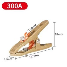 Abrazadera de tierra de cobre 300A 500A para máquina de soldadura clip de puesta a tierra con agarre sólido