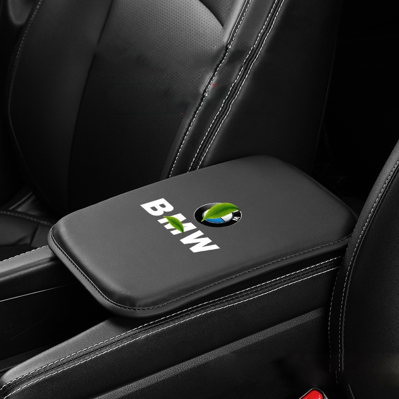 Leather Car Seat Armrest Cushion Protector Pad Mat Trim Accessories for BMW