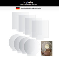 8 StüCk Transparente Acrylplatten 2Mm FüR Diy Projekte Und Displays