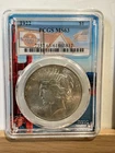 1922 Peace Dollar PCGS MS63 Witter Coin Shop Holder Silver Dollar Gem BU