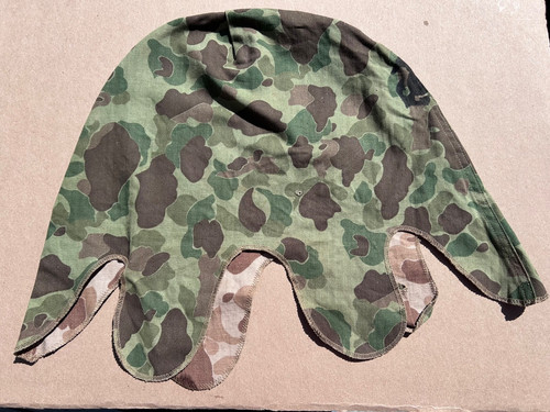 100% Original WW2 USMC Frog Skin Reversible M1 Helmet Cover 3rd Pattern-Nr Mint