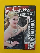 VENUSFALLE 007 AUTOGRAMM SIGNIERT AUTOGRAPH SIGNED Autogrammkarte Erotik MODEL