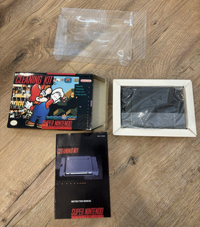 Nintendo SNES Super Nintendo Entertainment System Cleaning Kit. Open Box. Mint.