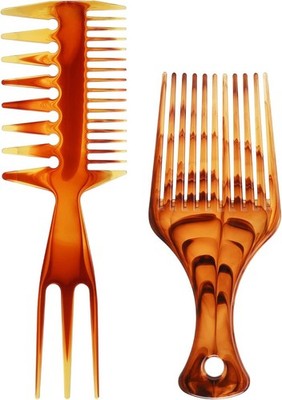 Tmax 2 Pcs Hair b Styling Set Tail bs Afro Pi Pik Brushes