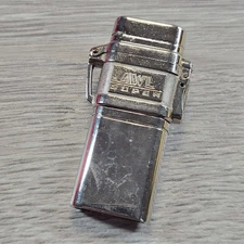 Vintage AWL Super Stock Silver Chrome Butane Cigarette Lighter