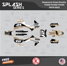 Graphics Kit for Husqvarna TX300, FX350, FX450 (2019-2022) Splash Series - Tan