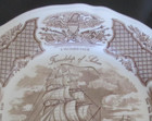 Fair Winds Copper English Transferware Dinner Plate Alfred Meakin 10.5" Salem — photo 3