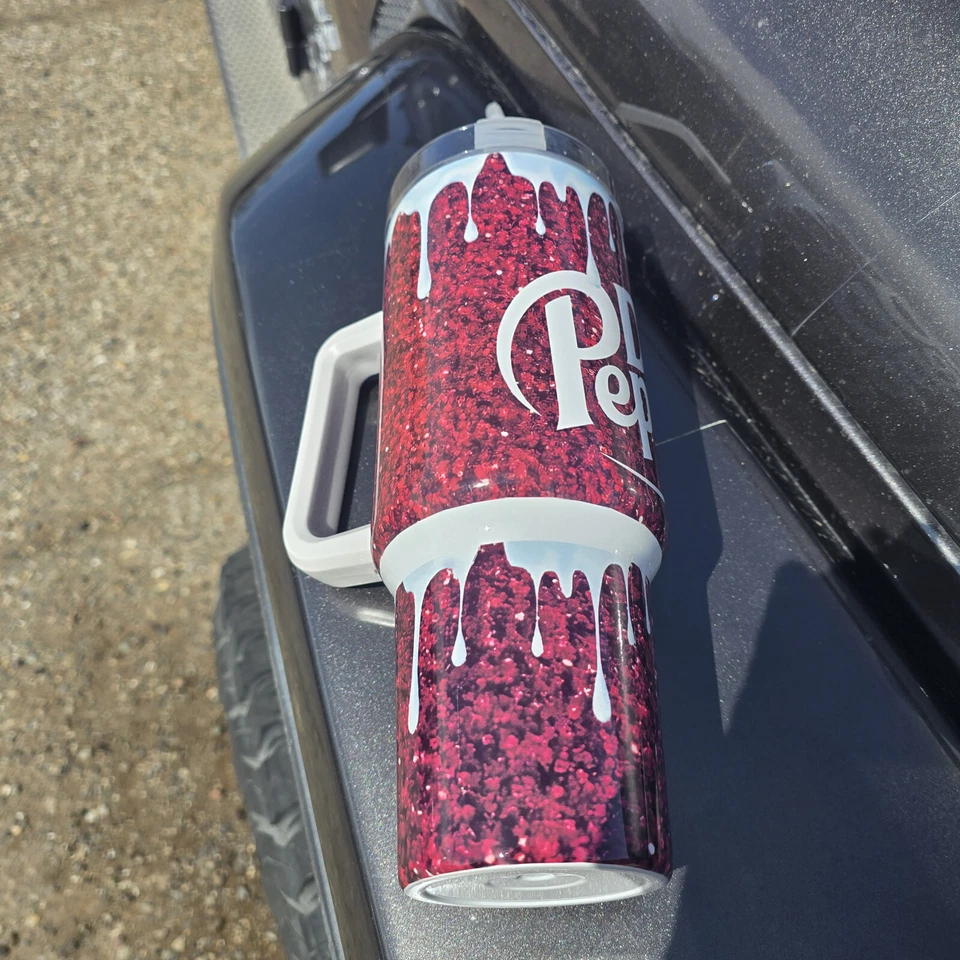Vaso de acero inoxidable de 40 oz - Dr. Pepper-Dr.Pepper Lovers ~ refresco ~ regalo artesanal Foto 3 de 4
