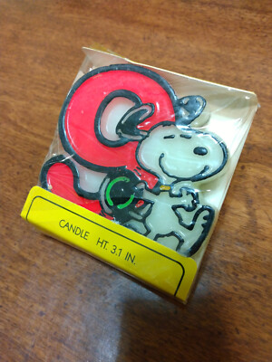 Vintage Peanuts Snoopy Birthday Candle Numbered YOU CHOOSE NOS | eBay