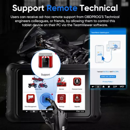 ANCEL MT700 OBD2 Scanner Motorcycle All System Diagnostic Tool Oil Service Reset - Picture 11 of 13