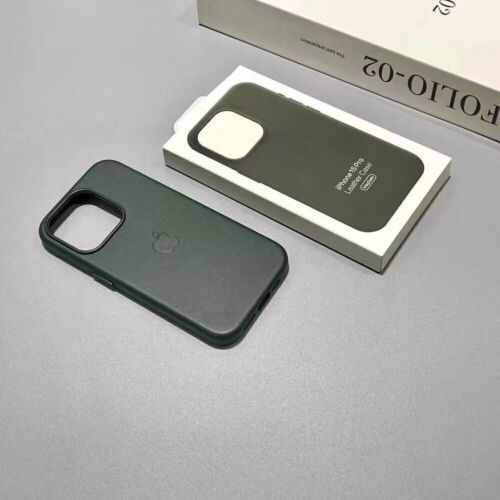 Original For A🍎pple Iphone 15/15Pro/15ProMax/plus LeatherMagsafe HülleOffiziell - Bild 5 von 11