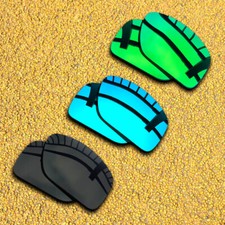 3 Pairs Lenses Replacement for-Oakley Straightlink Polarized-Black Blue Green