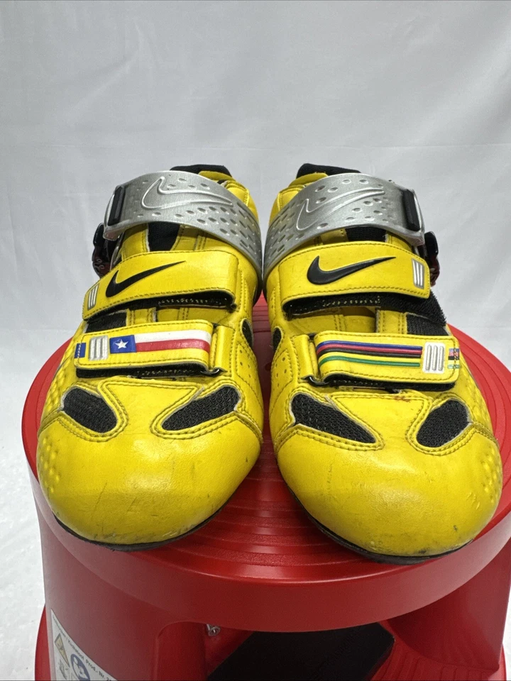 Nike Lance Armstrong Limited Road Cycling Shoes Men's 43 9.5 Rare TDF YELLOW - Image 2 of 4